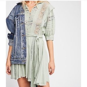 Free people purple wrap dress